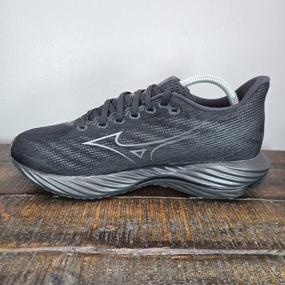 NEW Mizuno Wave Rider 28 Mens Size 9.5 Gym Running Shoes Sneakers Black - Picture 6 of 11